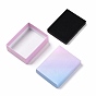 Gradient Color Cardboard Gift Boxes, with Sponge Inside, Rectangle