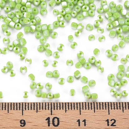 12/0 perles de rocaille de verre, couleurs opaques s'infiltrer, 2mm, Trou: 0.8mm