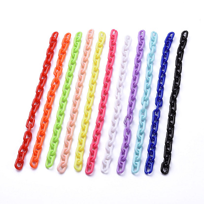 Handmade Opaque Acrylic Cable Chains
