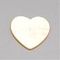 Натуральная белая ракушка перламутр кабошоны, сердце
