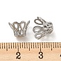 316 Surgical Stainless Steel  Bead Caps, 4-Petal, Flower