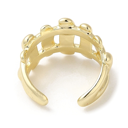 Латунное открытое кольцо-манжета, плетеное кольцо для женщин