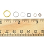 60g 6 стили наборы открытых прыжковых колец из латуни и железа своими руками, круглые кольца