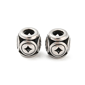 316 Surgical Stainless Steel  Beads, Rhombus