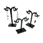 Black Earring Display Stand, Jewelry Display Rack, Jewelry Tree Stand, 80~120x80mm