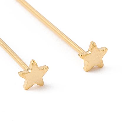 Brass Star Head Pins