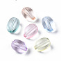 Perles acryliques transparentes, ovale
