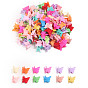 Butterfly Plastic Claw Hair Clips, Macaron Color Hair Accessories for Girls or Women