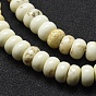 Natural Magnesite Beads Strands, Dyed, Rondelle