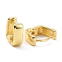 Brass Chunky Square Hoop Earrings for Women, Cadmium Free & Lead Free