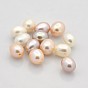 Perlas naturales perlas de agua dulce cultivadas, medio-perforado, arroz, aaa grado, 8x6~6.5 mm, agujero: 1 mm