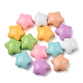 Cute Opaque Resin Cabochons, Star