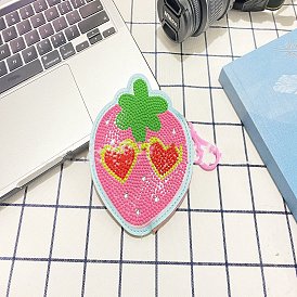 DIY Change Purse Diamond Painting Kits, including Coin Purse, Digital Papers, Resin Rhinestones, Diamond Sticky Pen, Tray Plate and Glue Clay