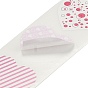 Pegatinas autoadhesivas de papel, etiquetas adhesivas de corazón, etiqueta de regalo pegatinas