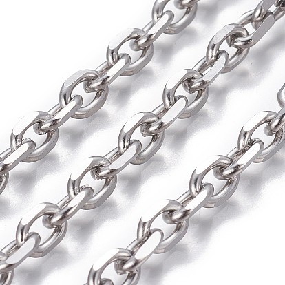 201 chaînes de câbles en acier inoxydable, chaînes de coupe de diamant, non soudée