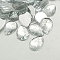 Cabujones de diamante de imitación de acrílico de taiwan imitación, la espalda plana y facetas, gota