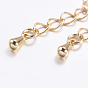 Brass Chain Extender, with Teardrop End Pieces