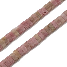Rhodochrosite naturelles brins de perles, 2-trou, rectangle