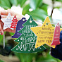 Christmas Hang Tags Sheet, Christmas Hanging Gift Labels, for Christmas Party Baking Gifts, Mixed Shapes