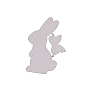 Рамка для кролика из углеродистой стали умирает трафареты, кролик с бантом для поделок / фотоальбом, декоративная бумага для тиснения