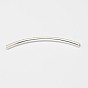 925 Sterling Silver Tube Beads, 30x1.5mm, Hole: 1mm