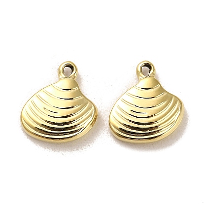 304 Stainless Steel Charms, Shell Shape Charms
