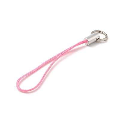 Mobile Phone Strap, Colorful DIY Cell Phone Straps, Alloy Ends with Iron Rings