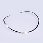 201 Stainless Steel Choker Necklaces, Rigid Necklaces, 4.92 inch x5.51 inch (12.5x14cm)