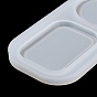 Mini plateau de service carré/rond/rectangle, moules en silicone pour bricolage, moules de résine, pour la résine UV, fabrication artisanale de résine époxy