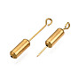 Rack Plating Brass Pins, Lapel Pins, with Plug, DIY Accessories, for Brooch Making