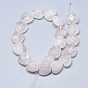 Natural Rose Quartz Beads Strands, Faceted, Heart