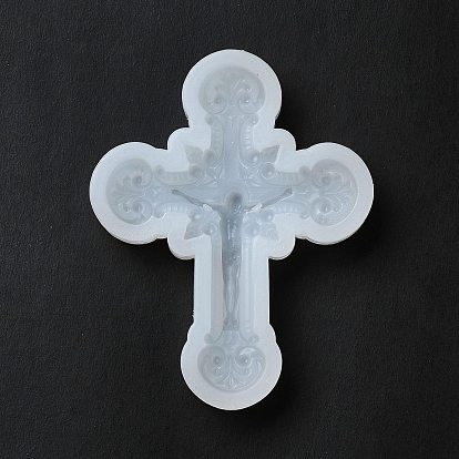 Moules en silicone de décoration d'affichage de croix et de dragon de religion, moules de résine, pour la résine UV, fabrication artisanale de résine époxy