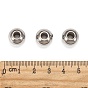 Smooth 304 Stainless Steel Beads, 12x10mm, Hole: 4mm