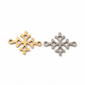 201 Stainless Steel Connector Charms, Christmas Snowflake Links