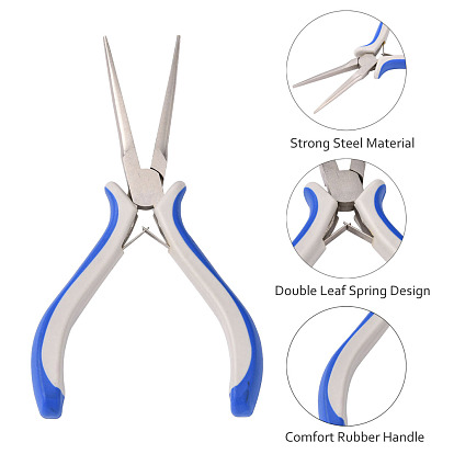 Carbon Steel Jewelry Pliers, Long Chain Nose Pliers, Needle Nose Pliers, Ferronickel