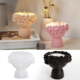 DIY Flower Candlesticks Silicone Molds, for Candle Making