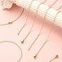 10 pcs 304 ensemble de colliers de chaîne de câbles en acier inoxydable pour hommes femmes