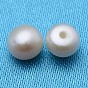 Grade AAA Natural Cultured Freshwater Pearl Beads, Half Drilled Hole, Half Round