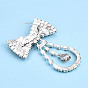 Crystal Rhinestone Lapel Pin, Creative Silver Plated Brass Badge for Backpack Clothes