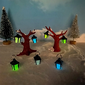 Lampe lumineuse en résine, accessoires d’arbre de maison de poupée micro paysage, faire semblant de décorations d'accessoires