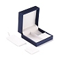 PU Leather Jewelry Box, for Pendant, Ring and Bracelet Packaging Box, Square