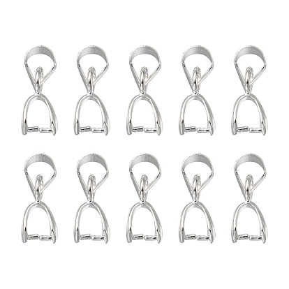 10Pcs Alloy Ice Pick Pinch Bails for Pendant Making