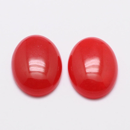 Dyed Oval Natural Jade Cabochons