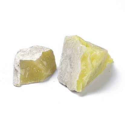 Perles de quartz de citron naturel brut brut, pas de trous / non percés, nuggets