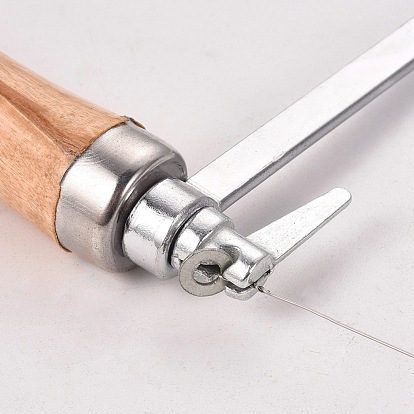 Нож для резки струн из нержавеющей стали, с деревянной ручкой, для изготовления воска мыльной свечи