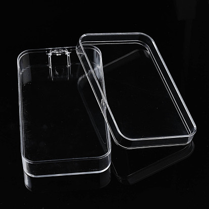 Rectangle Polystyrene Bead Storage Container, with Cover, for Jewelry Beads Small Accessories