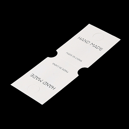 Сложите картонные бумажные карточки для демонстрации ювелирных изделий для хранения ожерелий и браслетов, прямоугольник с ручным управлением