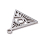 201 Stainless Steel Pendants,  Triangular