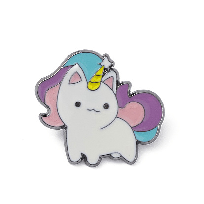 Unicorns Alloy Enamel Brooches for Backpack Clothes