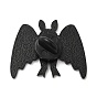 Épingle en émail de chauve-souris d’Halloween, badge animal en alliage plaqué noir électrophorèse pour vêtements de sac à dos